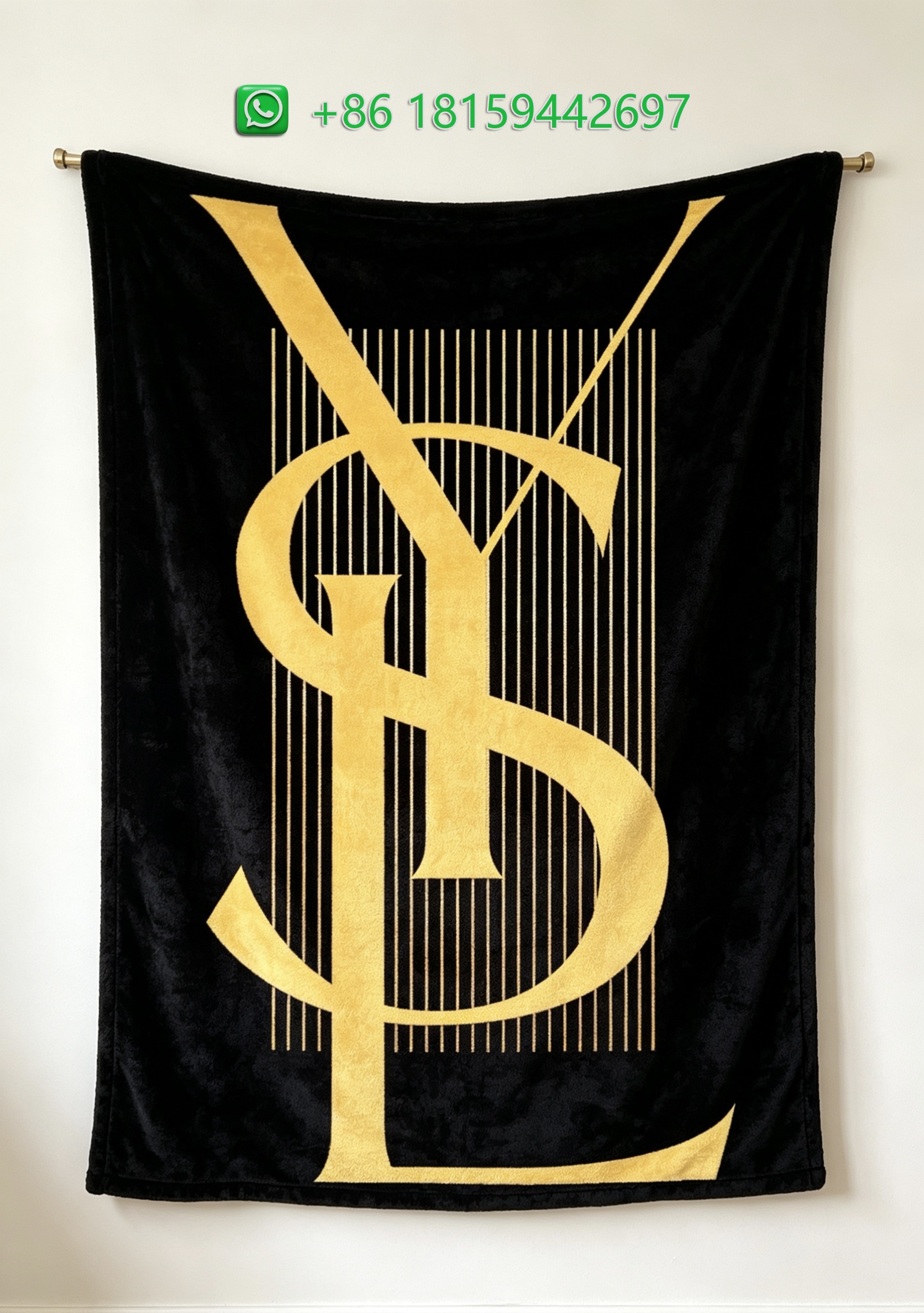 Yves Saint Laurent Throw Blankets